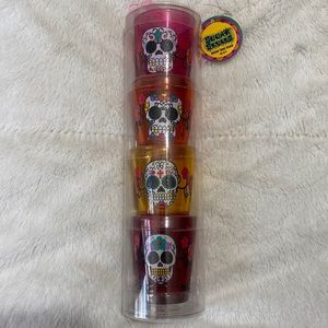 Sugar skulls shot glasses